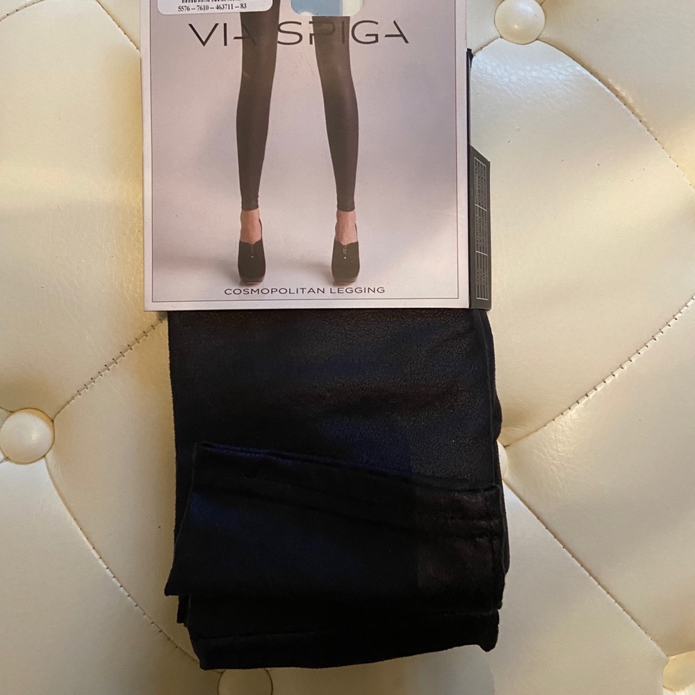 Via Spiga faux leather leggings